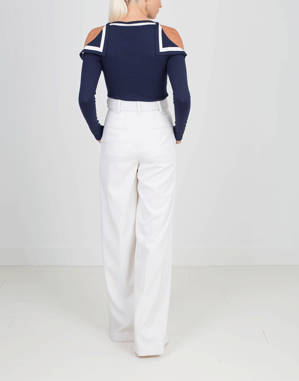 OSCAR DE LA RENTA-Cold Shoulder Top-