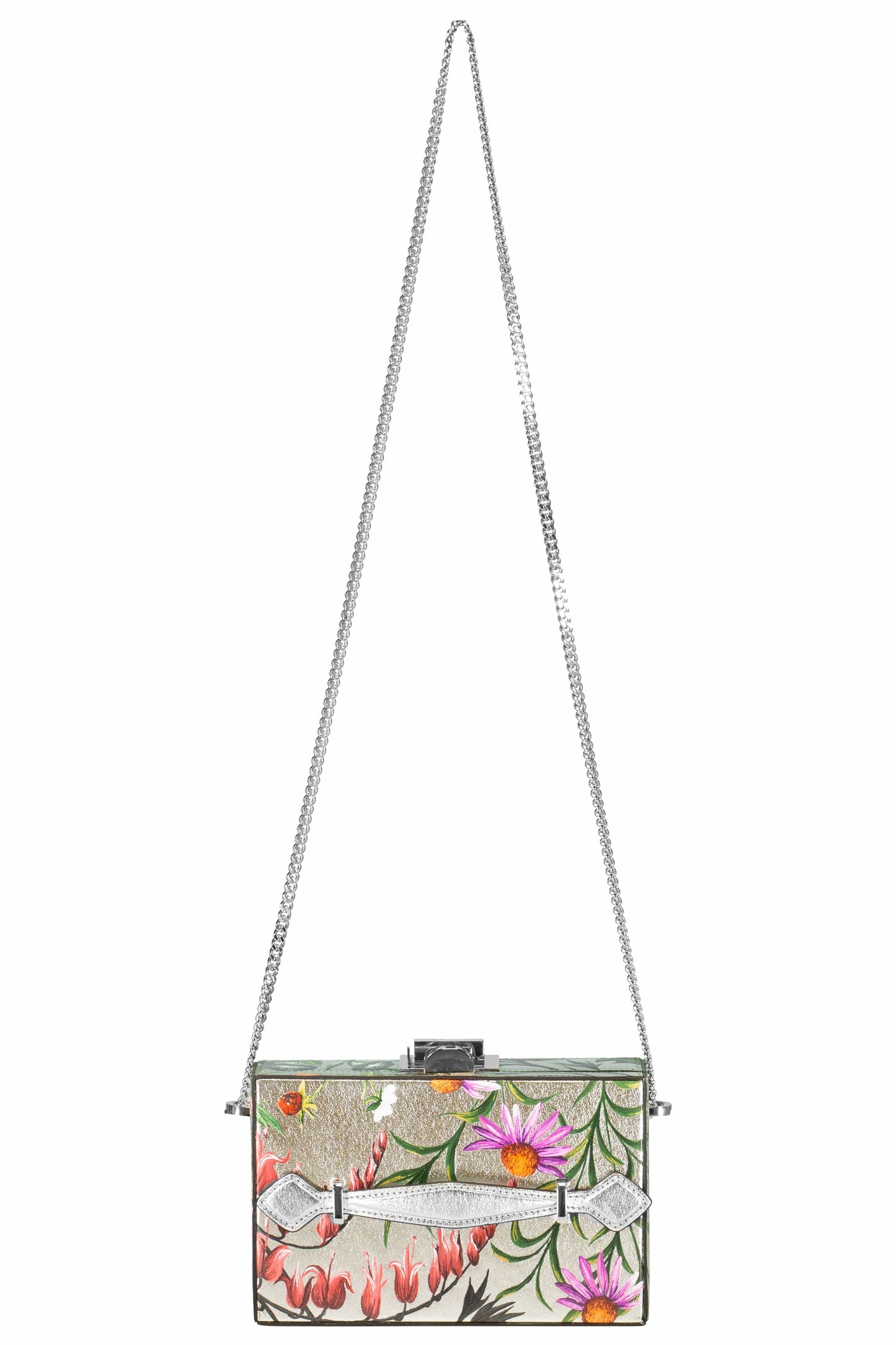 OSCAR DE LA RENTA-Alibi Minaudiere Clutch - Silver Multi-SLVRMULT