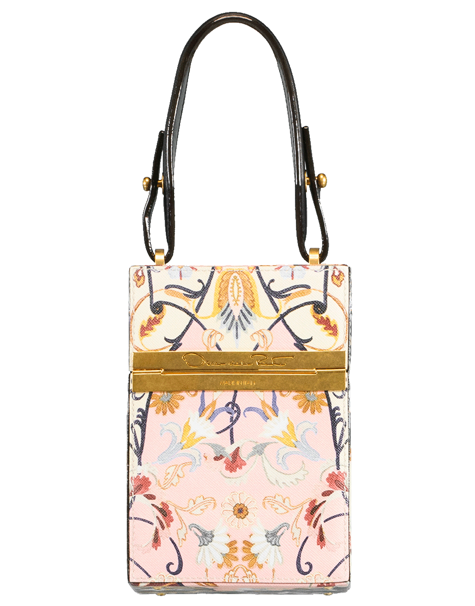 OSCAR DE LA RENTA-Alibi Mini Box Clutch-CLARET