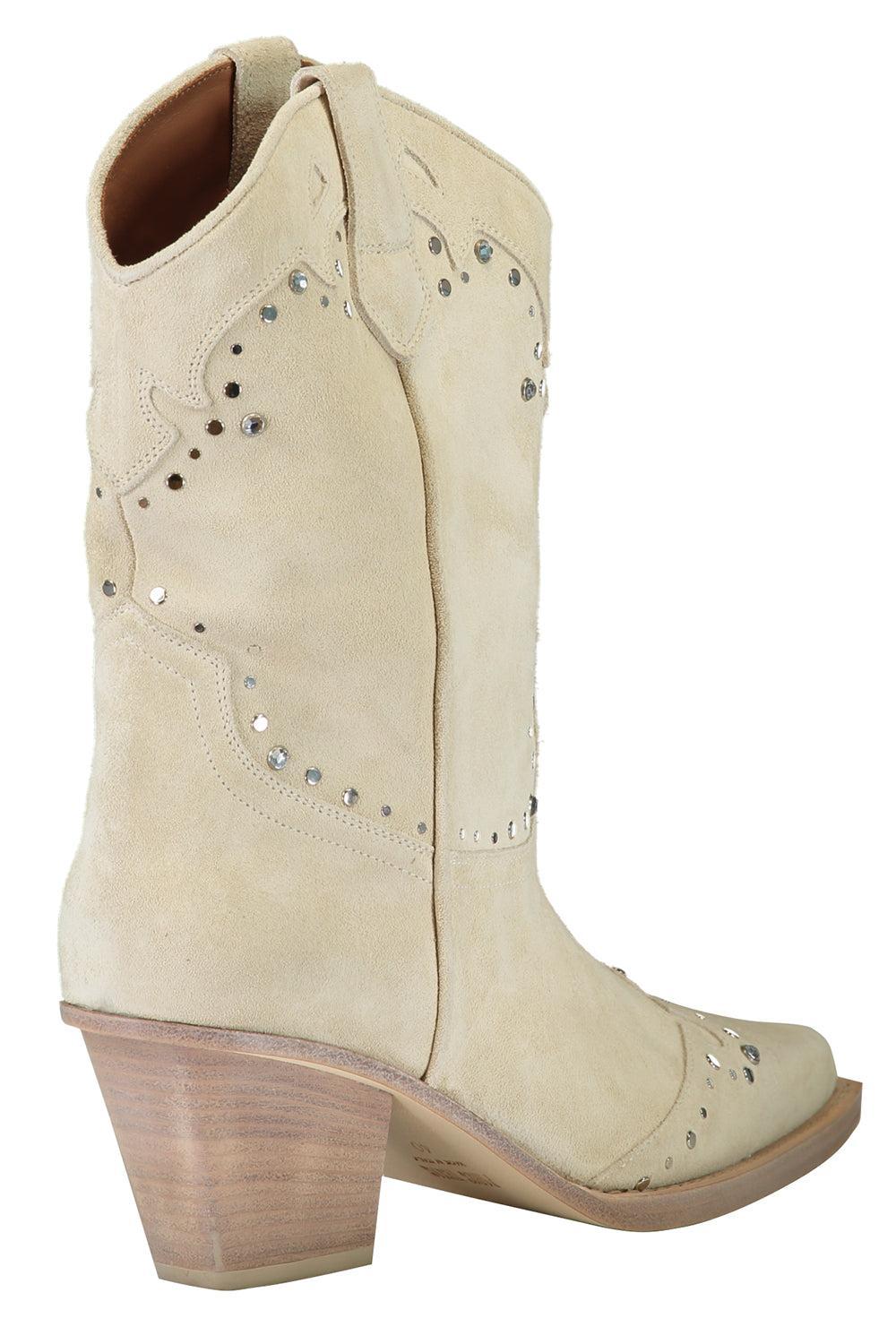 Janice Suede Boots - Angora-ANGORA-36.5-SHOEBOOT-PARIS TEXAS
