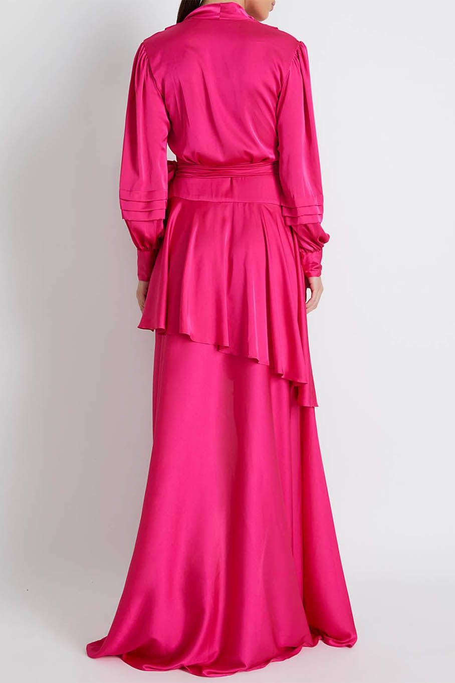 PATBO-Hi-Low Maxi Wrap Dress-