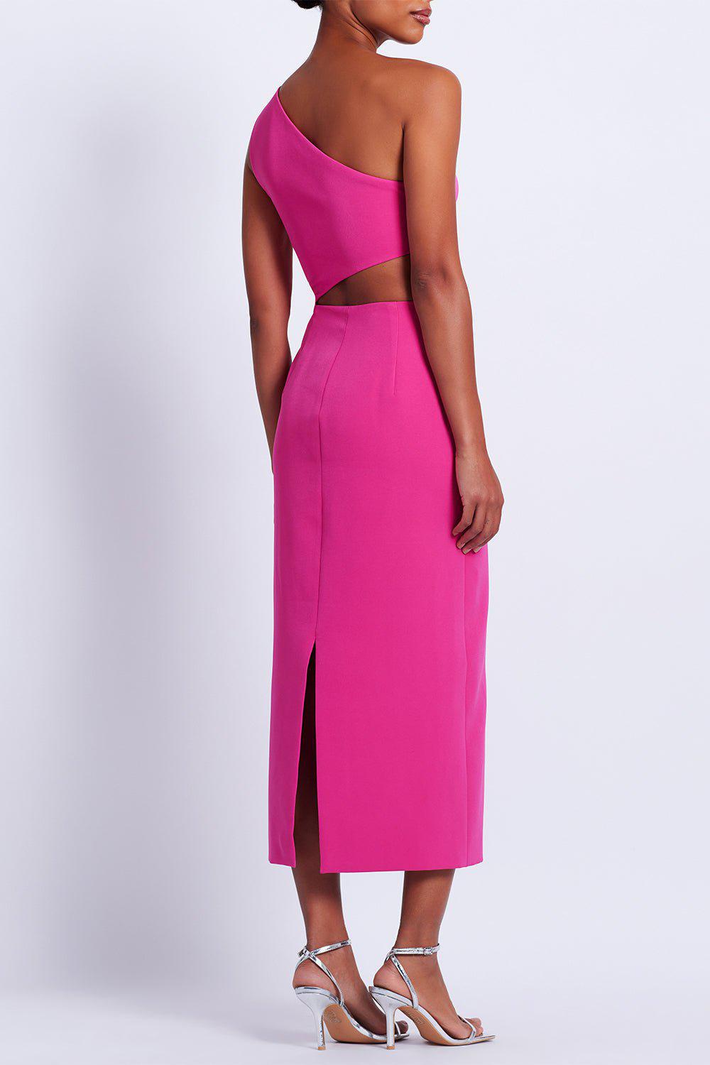 PATBO-Flower Applique Midi Dress-