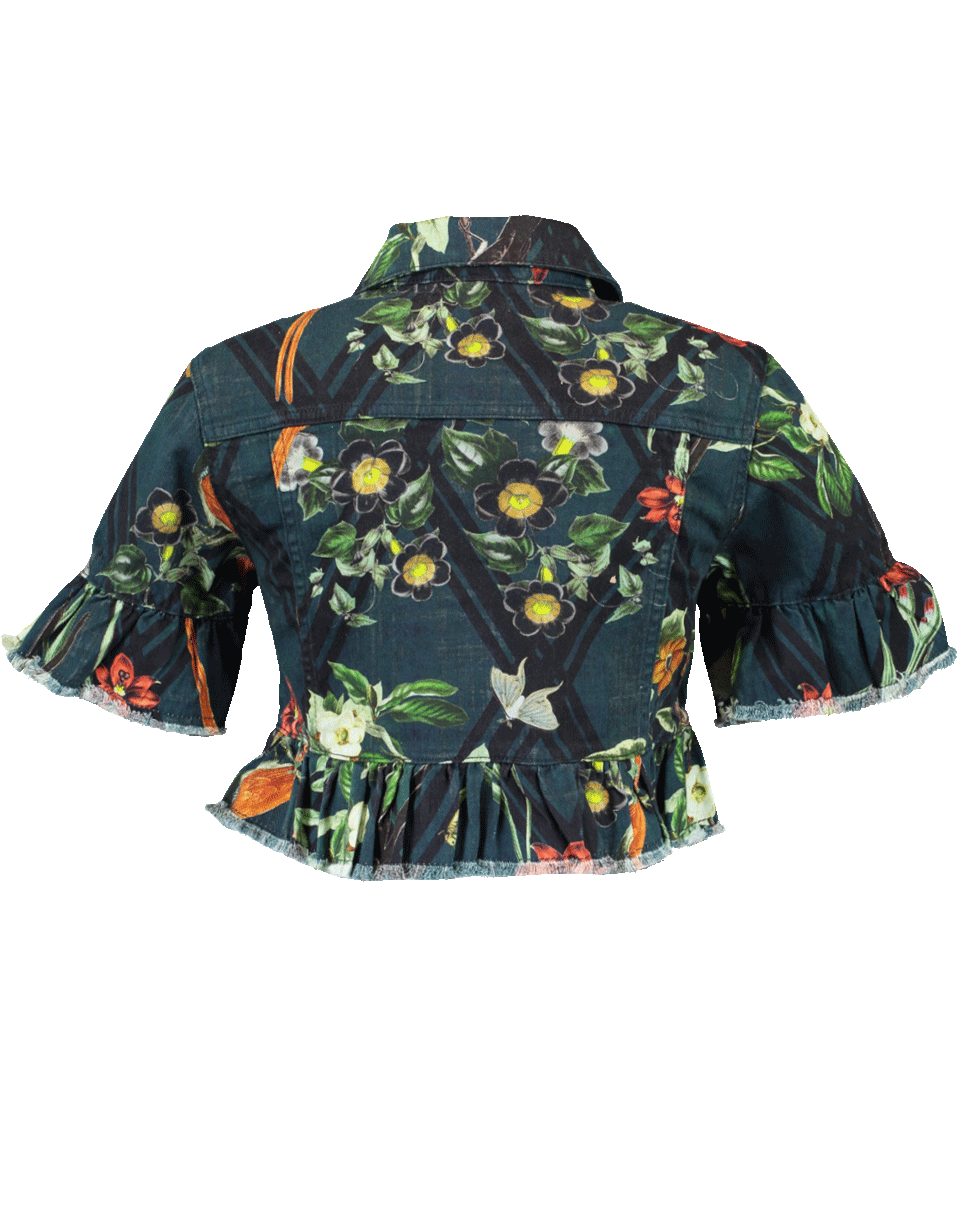 PATBO-Moana Print Cropped Jacket-