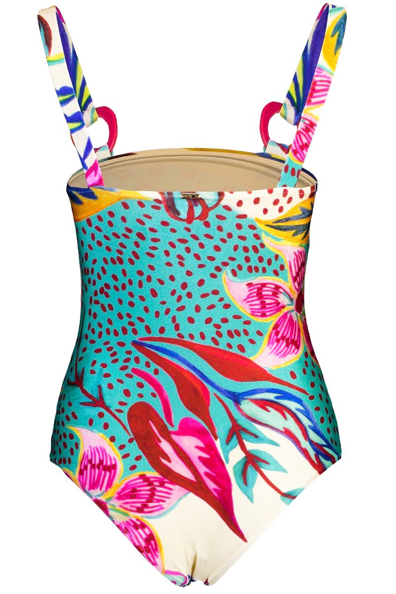 PATBO-Flora Square Neck Swimsuit-