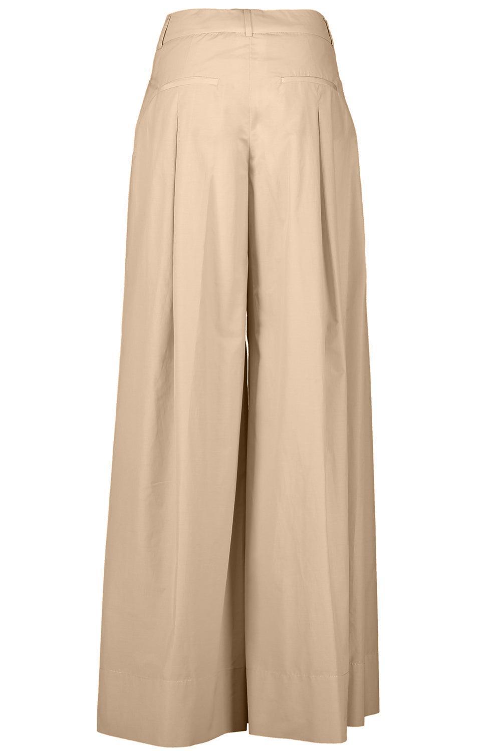 Wide Leg Pleated Pant-AMBER/BEIGE-38-CLOTHINGPANTWIDE LEG-PESERICO