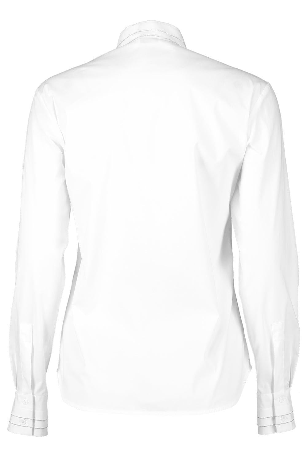 Long Sleeve Pleated Shirt-NAT WHT-38-CLOTHINGTOPBLOUSE-PESERICO