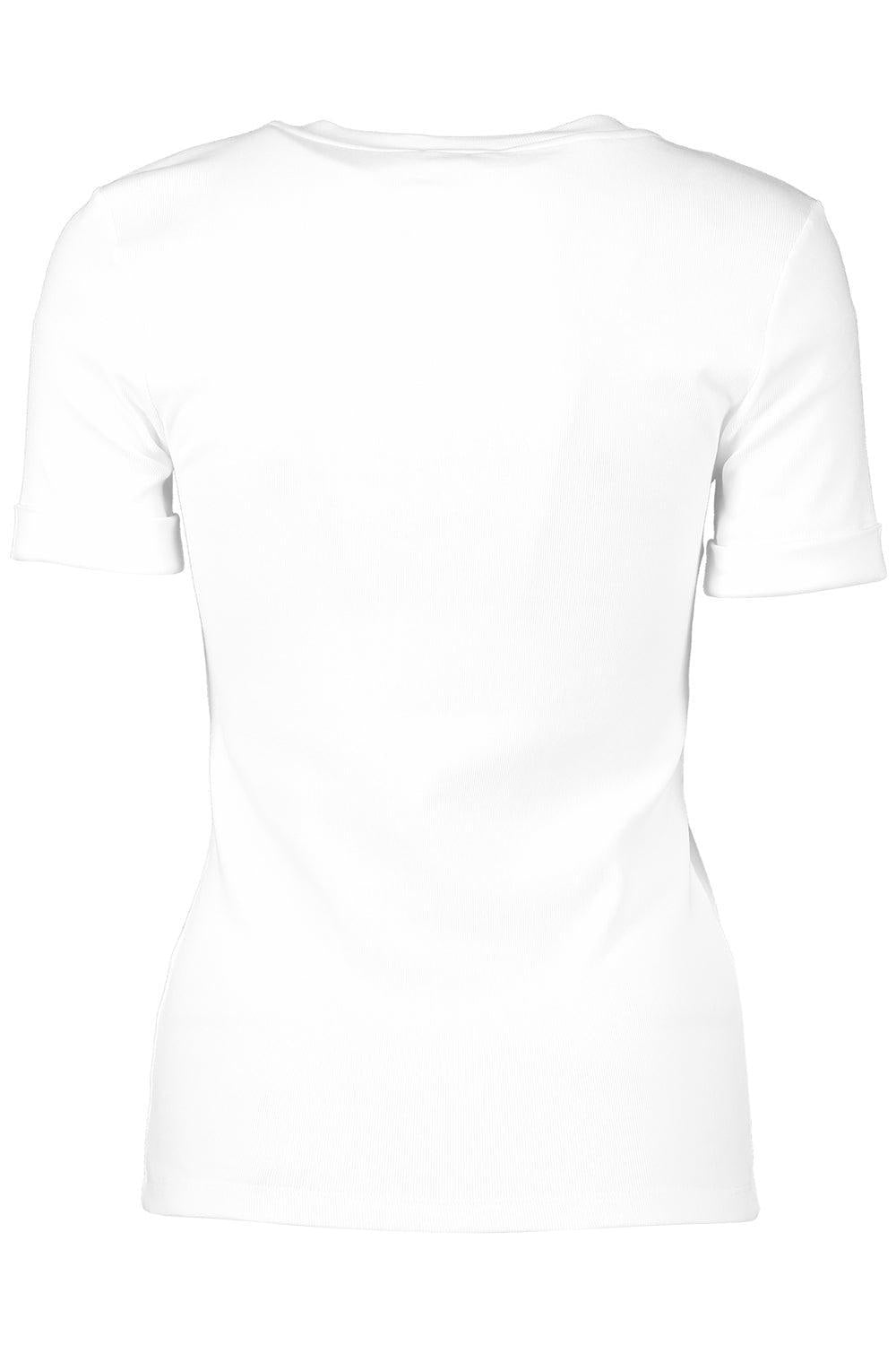 Embroidered Neckline Tee-PURE WHT-38-CLOTHINGTOPT-SHIRT-PESERICO