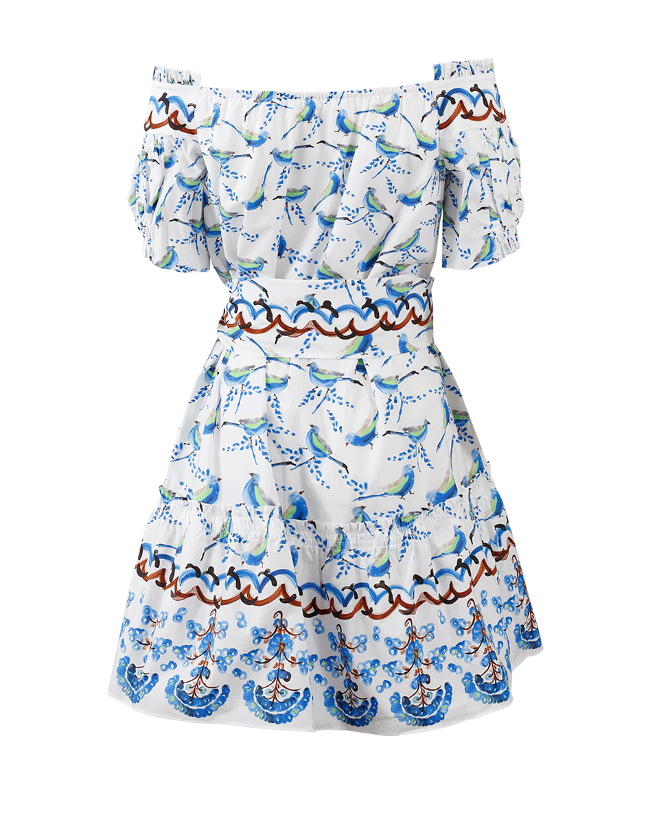 PETER PILOTTO-Bird Print Off Shoulder Dress-