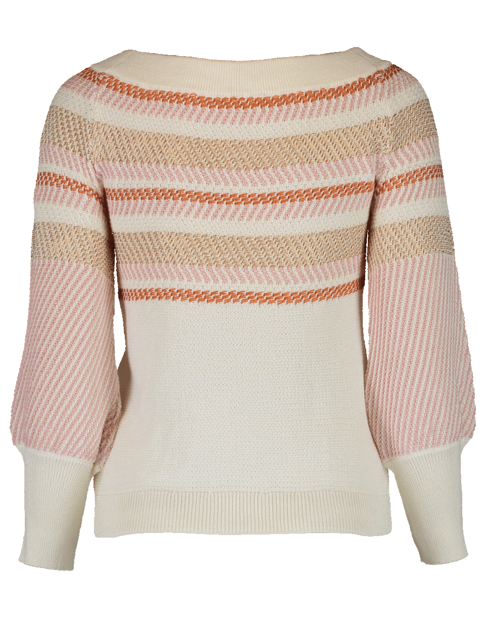 PETER PILOTTO-Off Shoulder Striped Knit Top-