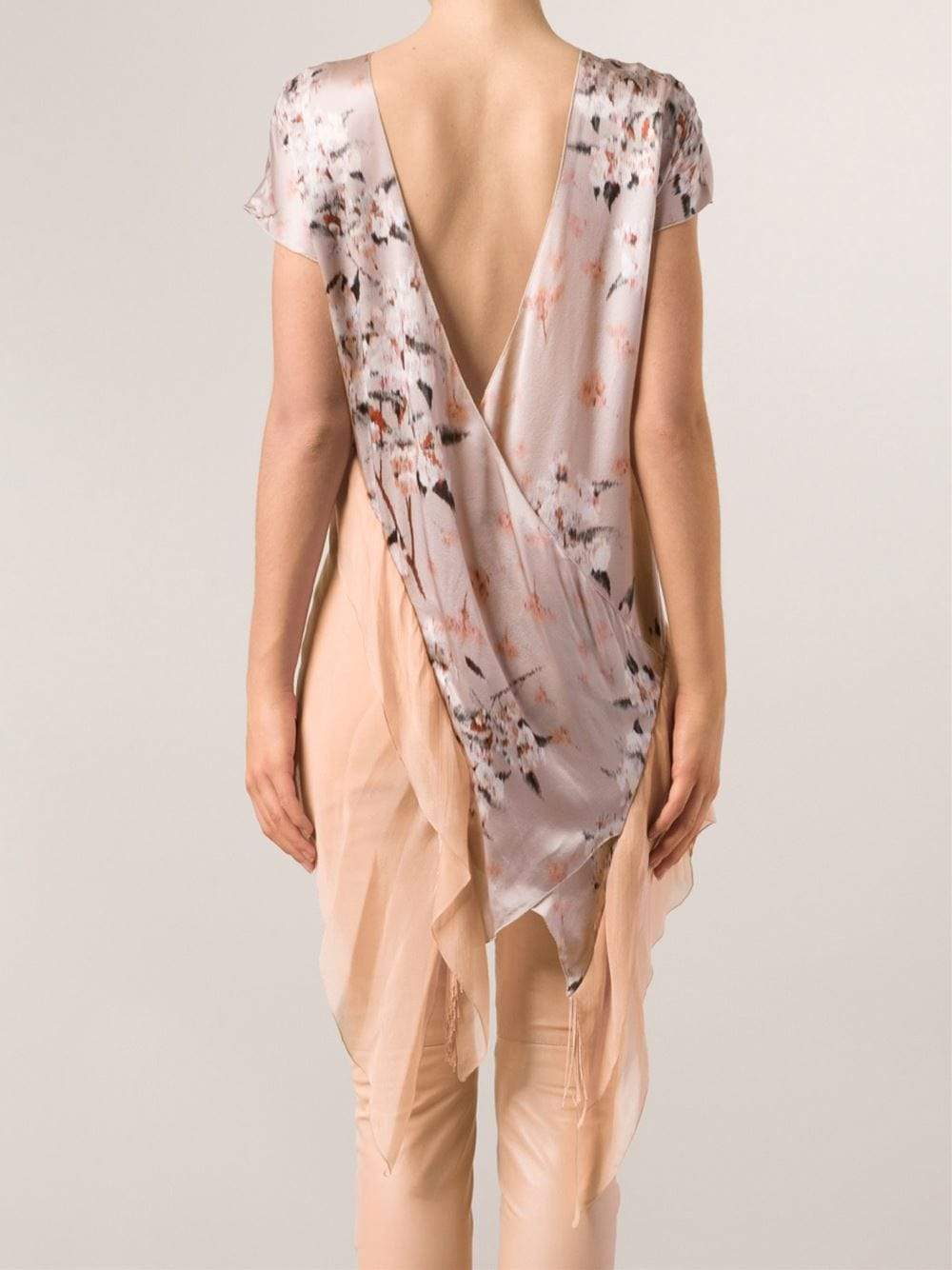 PHILOSOPHY-Open V-Back Top-