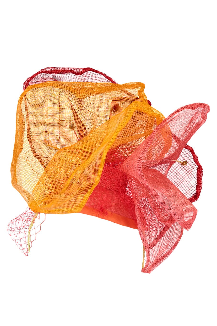 POMMENKARE FINE FASCINATO-Hibiscus Rouge Fascinator-PINK