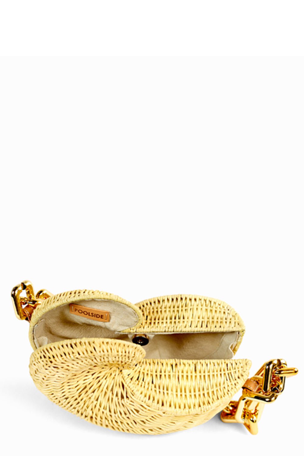 POOLSIDE-The Anna Conch Bag-NATURAL