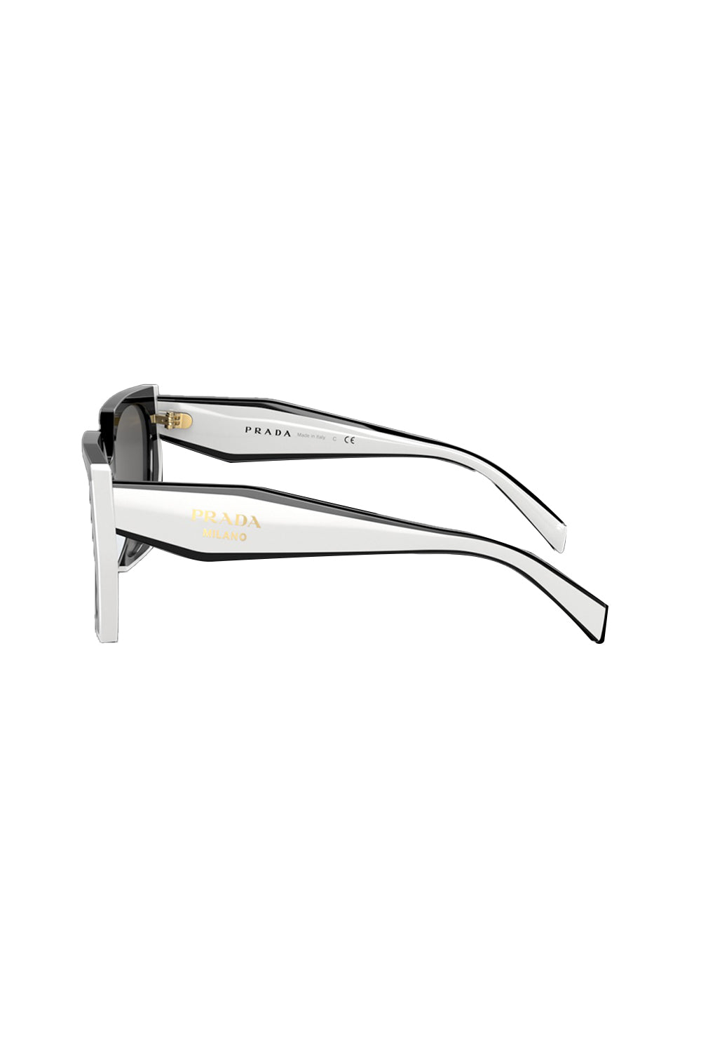 Side Logo Rectangle Sunglasses-BK/SLATE-ACCESSORIESUNGLASSES-PRADA