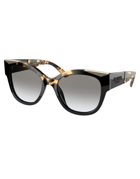 PRADA-Black Medium Havana Sunglasses-BLACK