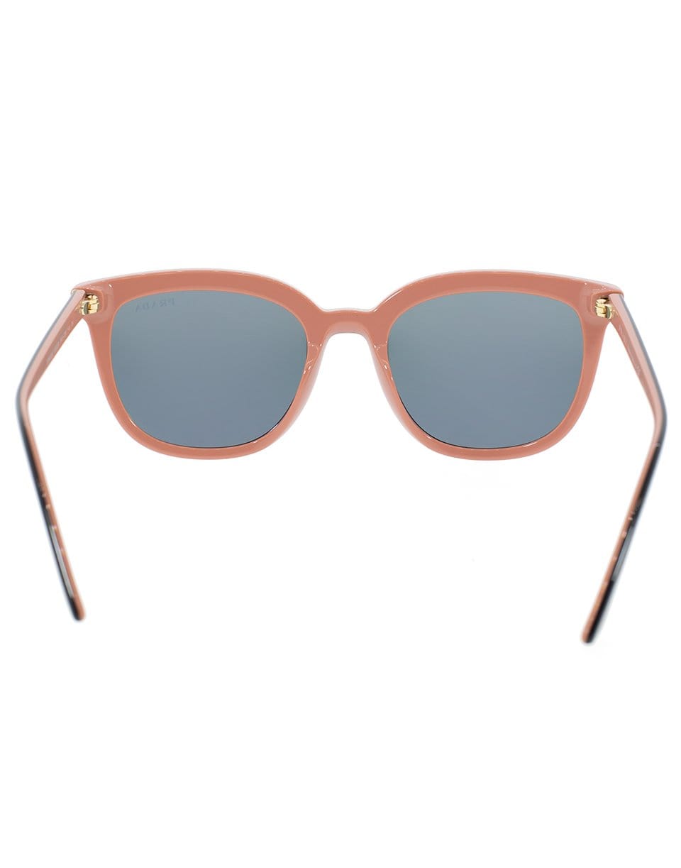 PRADA-Pink Mirrored Lens Sunglasses-BLK/PNK