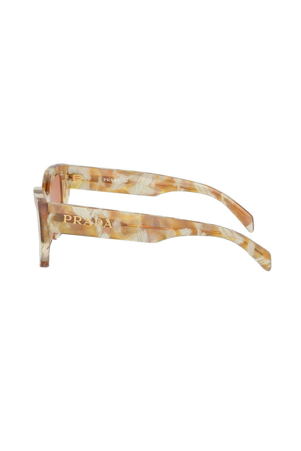 Side Logo Butterfly Lens Sunglasses-BRNLTBRN-ACCESSORIESUNGLASSES-PRADA