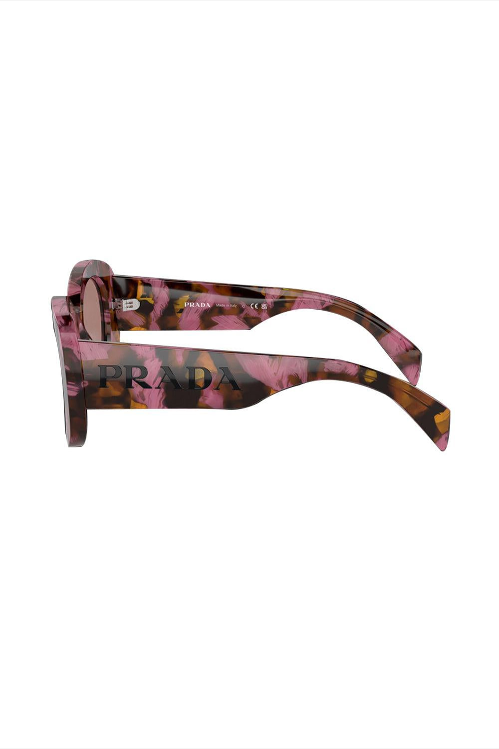 Bold Side Logo Butterfly Sunglasses-COGNBEGO-ACCESSORIESUNGLASSES-PRADA