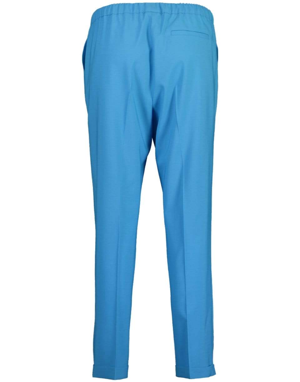 QL2-Cropped Narrow Leg Pant - Turquoise-
