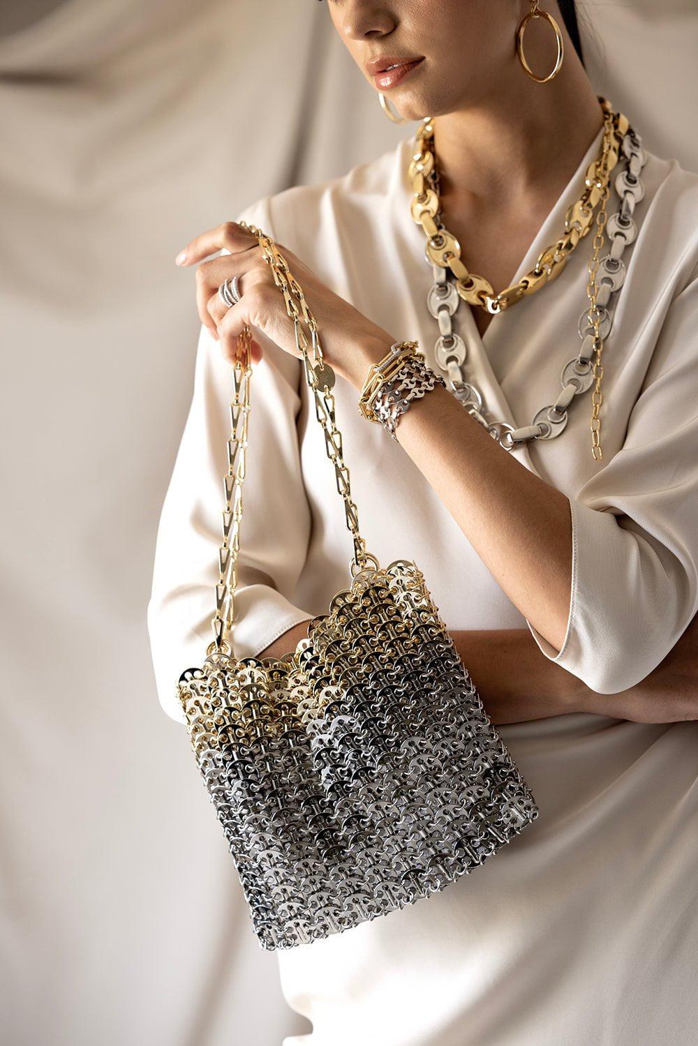 RABANNE-Eight Belt - Silver-SILVER