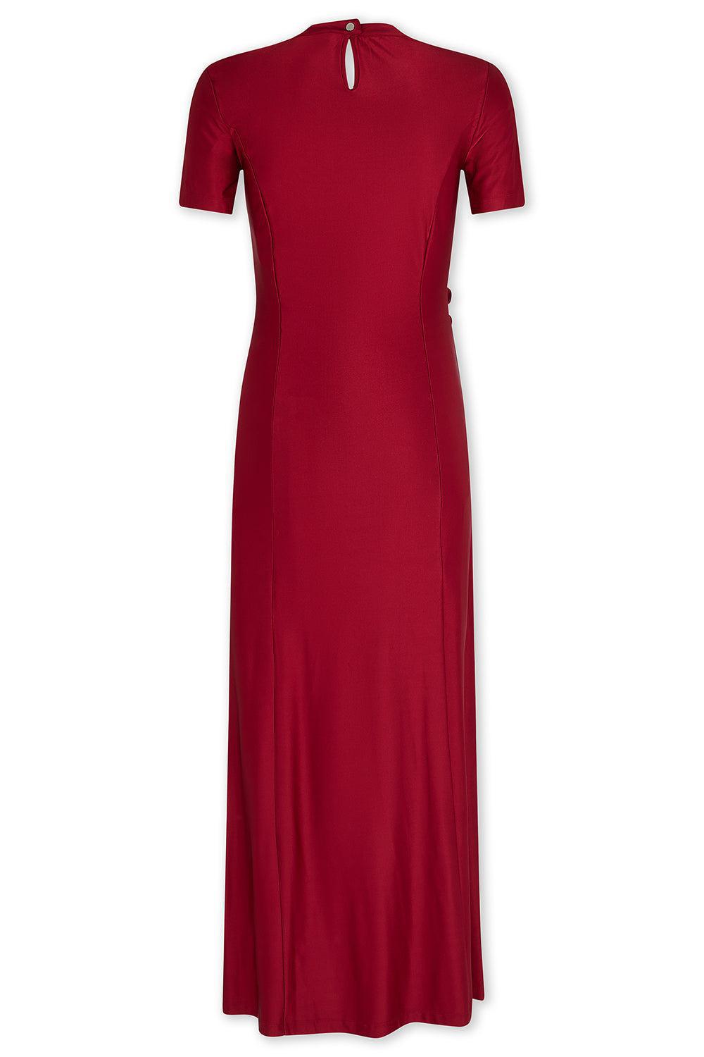 RUCHED BUTTONED MIDI DRESS-SCRLT RD-36-CLOTHINGDRESSCASUAL-RABANNE