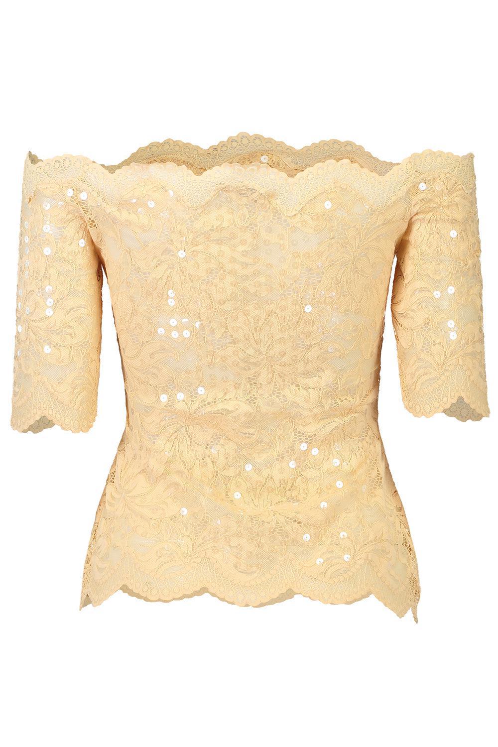 RABANNE-Off The Shoulder Haute Top-