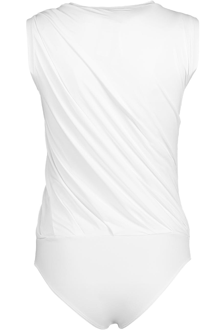 RAG & BONE-Rose Drape Tank Bodysuit - White-