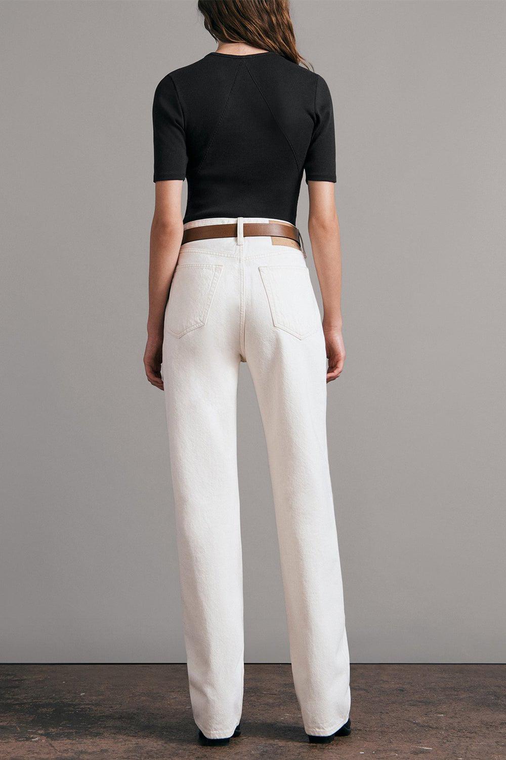 RAG & BONE-Essential Rib Short Sleeve Tee - Black-