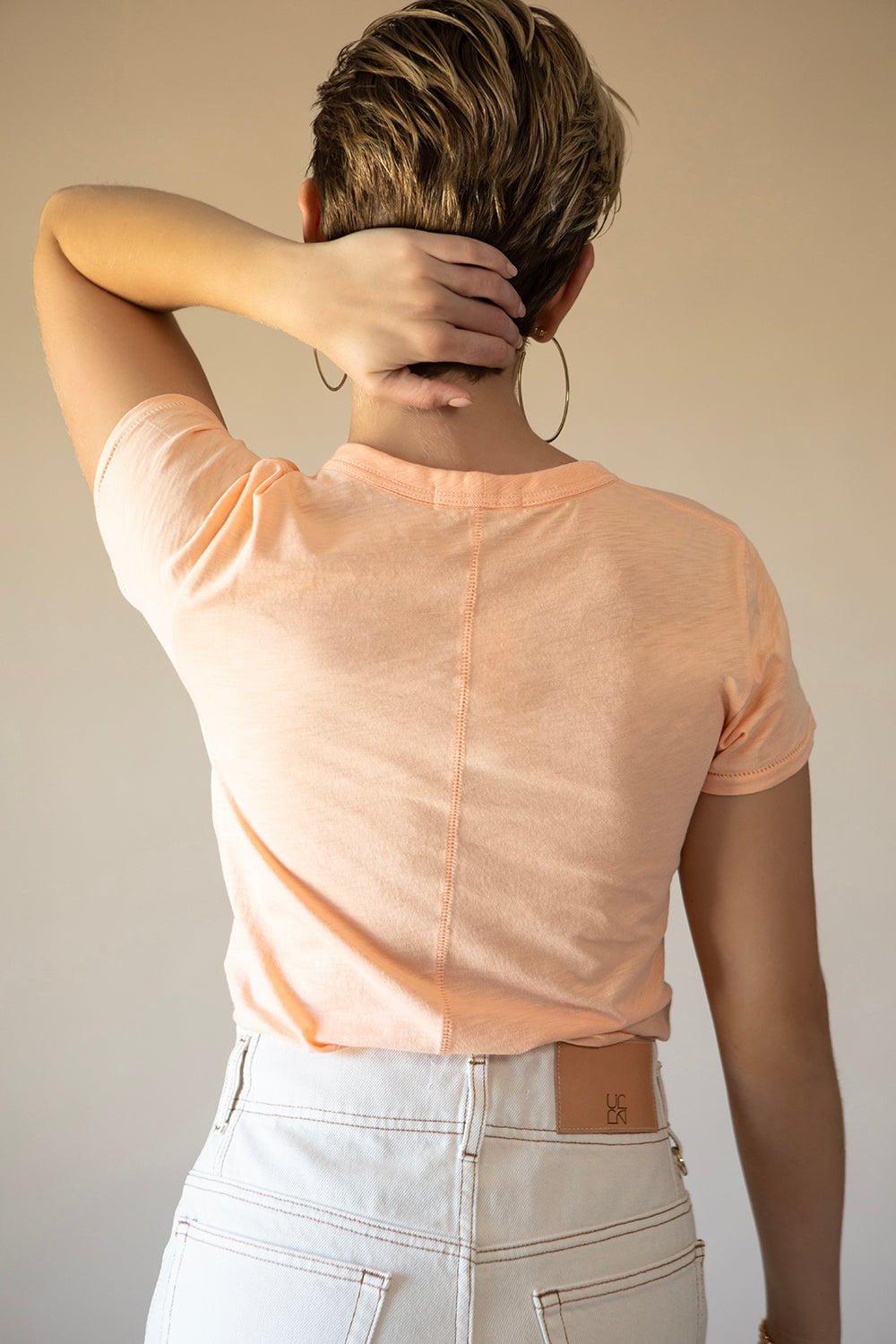 RAG & BONE-The Slub Tee - Melon-