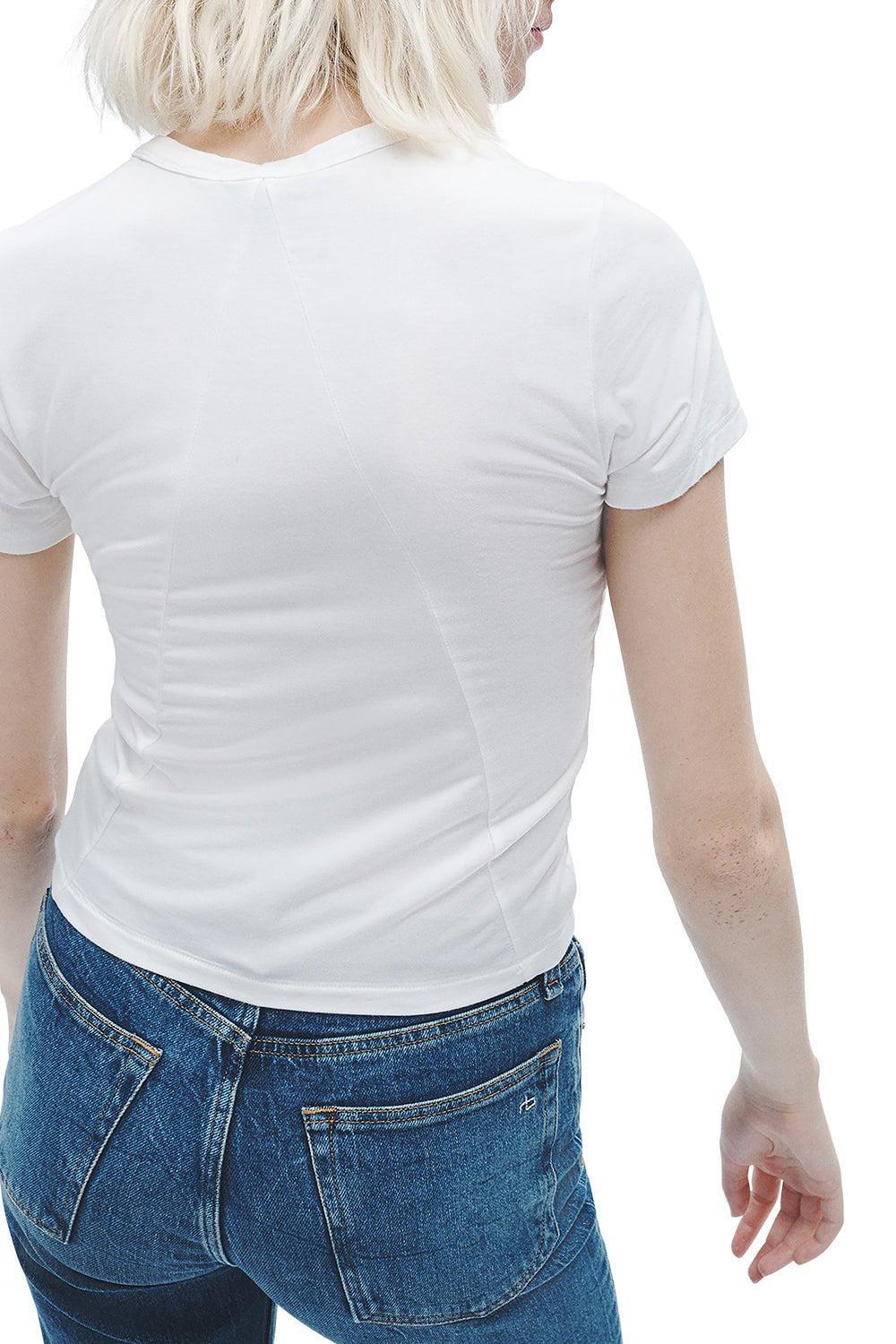 RAG & BONE-Luca Baby Tee - White-