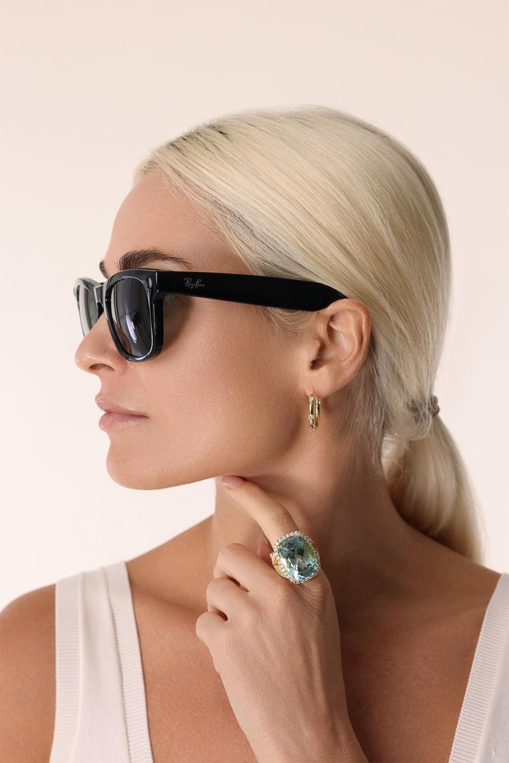 Mata Wayfarer Sunglasses - Shiny Black Green-SHINY BLACK/GREEN-ACCESSORIESUNGLASSES-RAY BAN