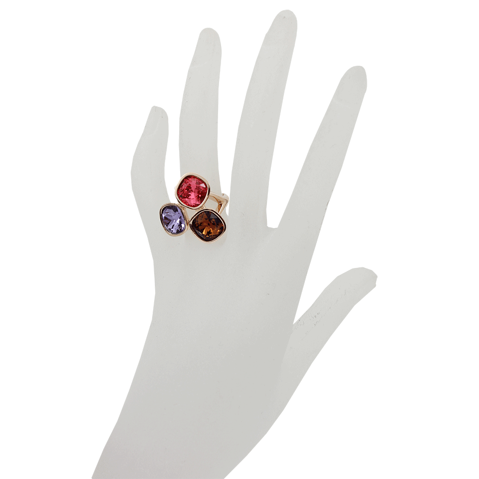 REBECCA-Multi-Color Swarovski Crystal Ring-MULTI