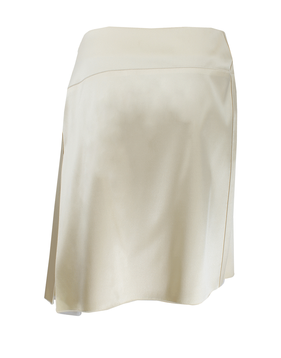 REED KRAKOFF-Asymmetric Bonded Satin Skirt-