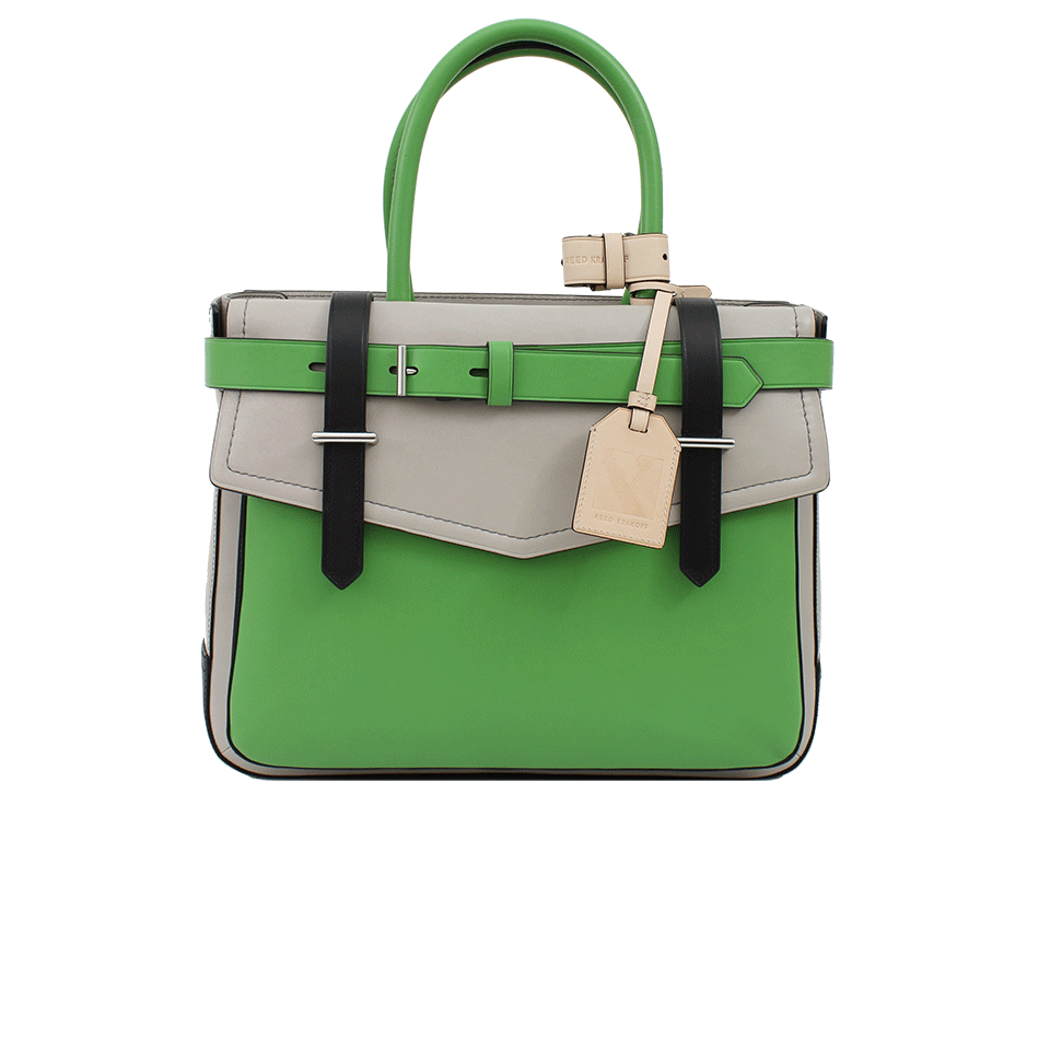 REED KRAKOFF-Multi Color Boxer Tote-PERI/GRY