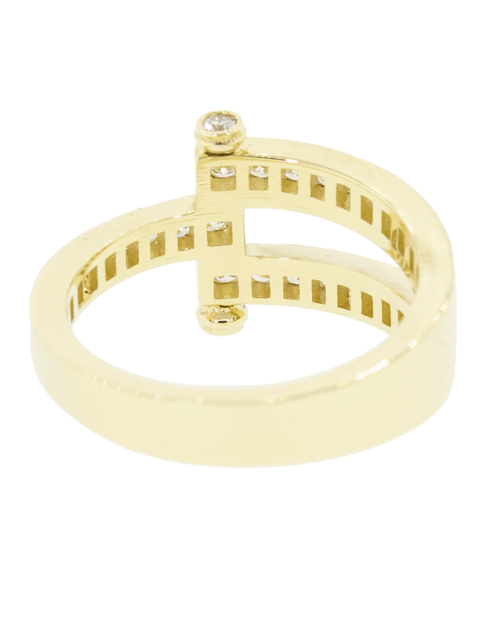 RETROUVAI-Diamond Magna Ring-YELLOW GOLD