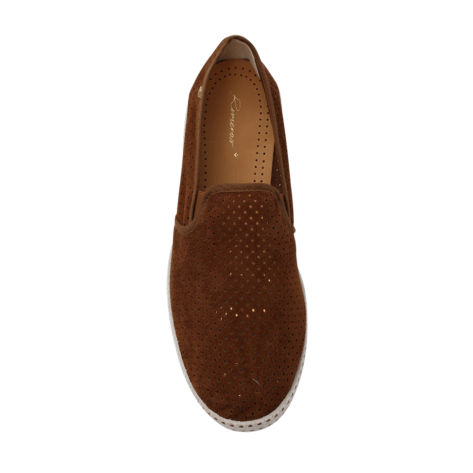 RIVIERAS-Perforated Suede Sultan-
