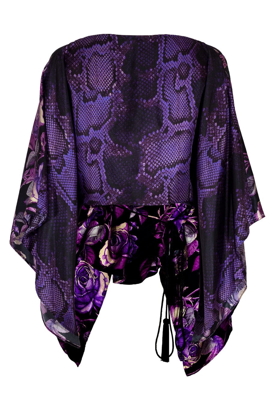 ROBERTO CAVALLI-Poncho Blouse with Belt-