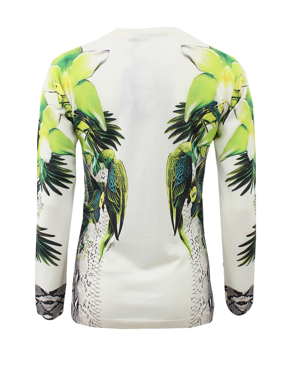 ROBERTO CAVALLI-Tropical Print Cardigan-