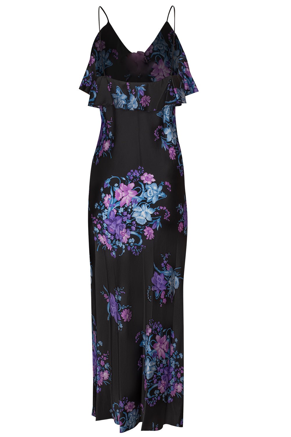 RODARTE-Floral Ruffle Midi Dress-