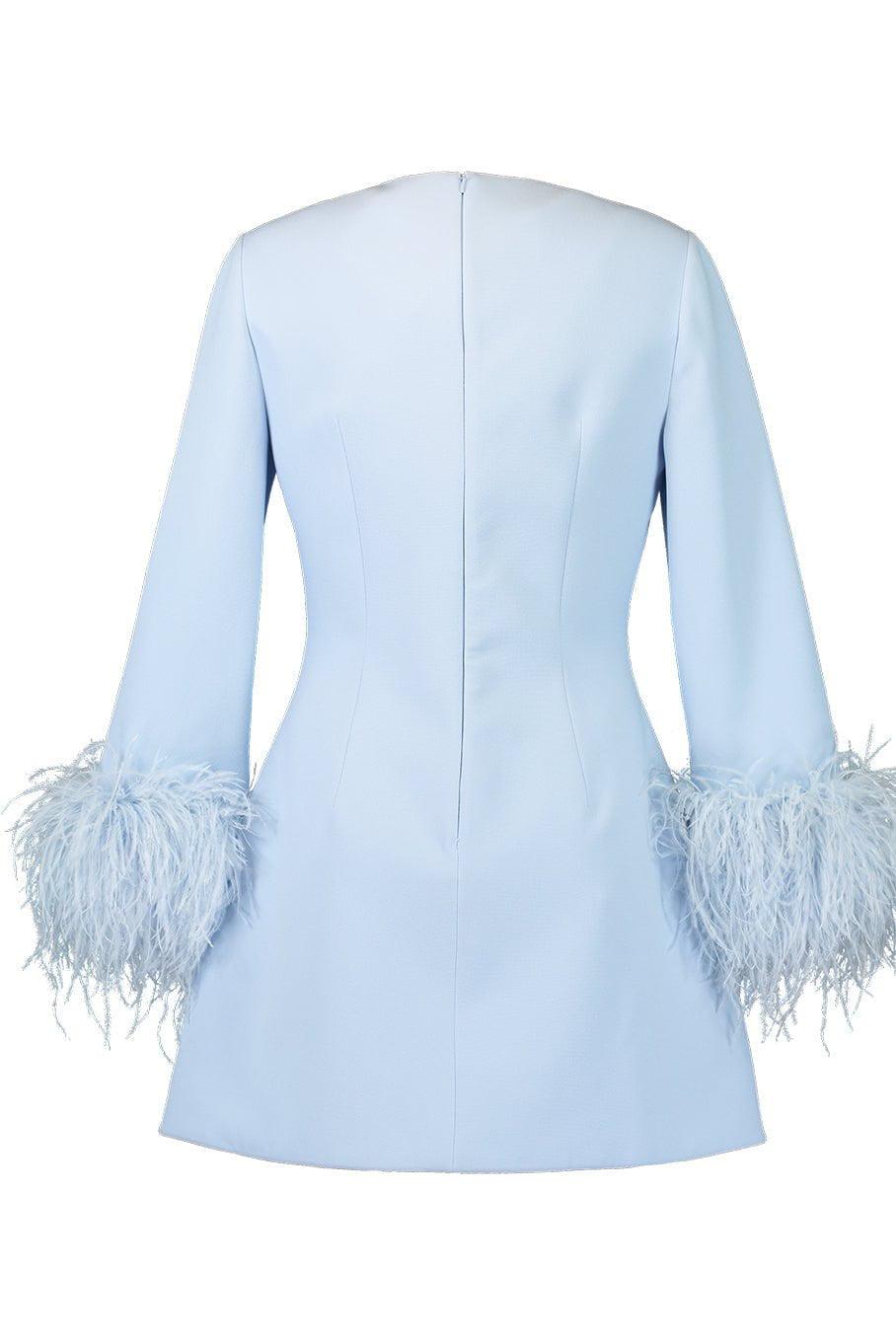 SAFIYAA-Rena Feathered Short Dress-