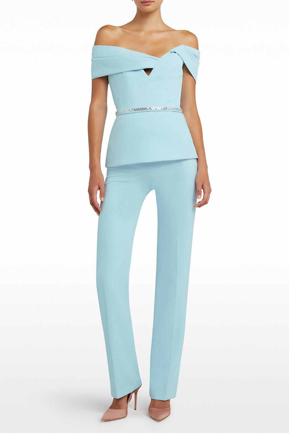 SAFIYAA-Alexa Pant - Baby Blue-BABYBLU