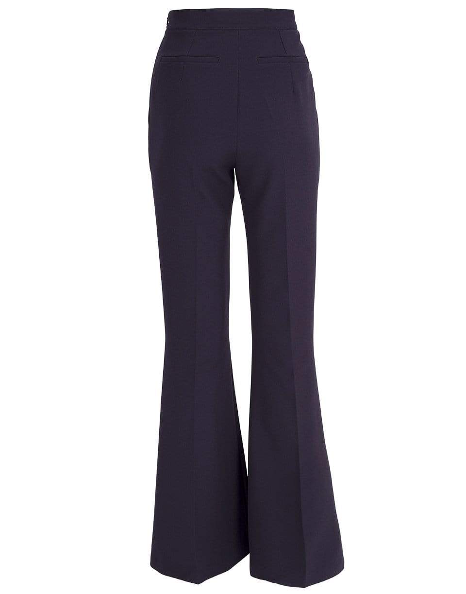 SAFIYAA-Navy Halluana Flared Leg Pant-NAVY