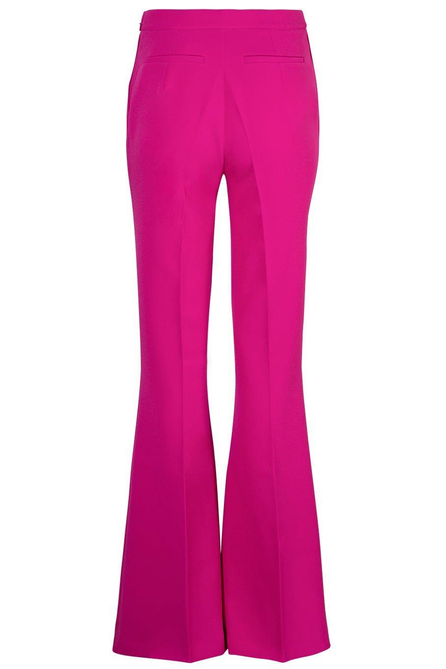 SAFIYAA-Halluana Flare Leg Trouser - Wild Strawberry-