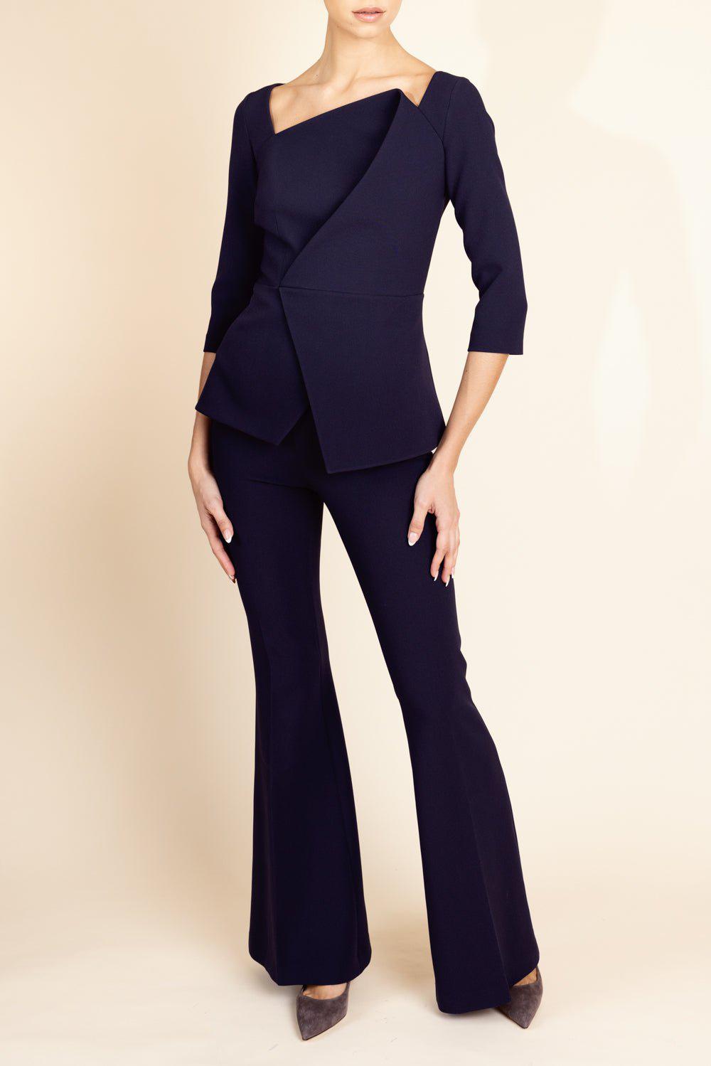 SAFIYAA-Lilian Top - Midnight Navy-