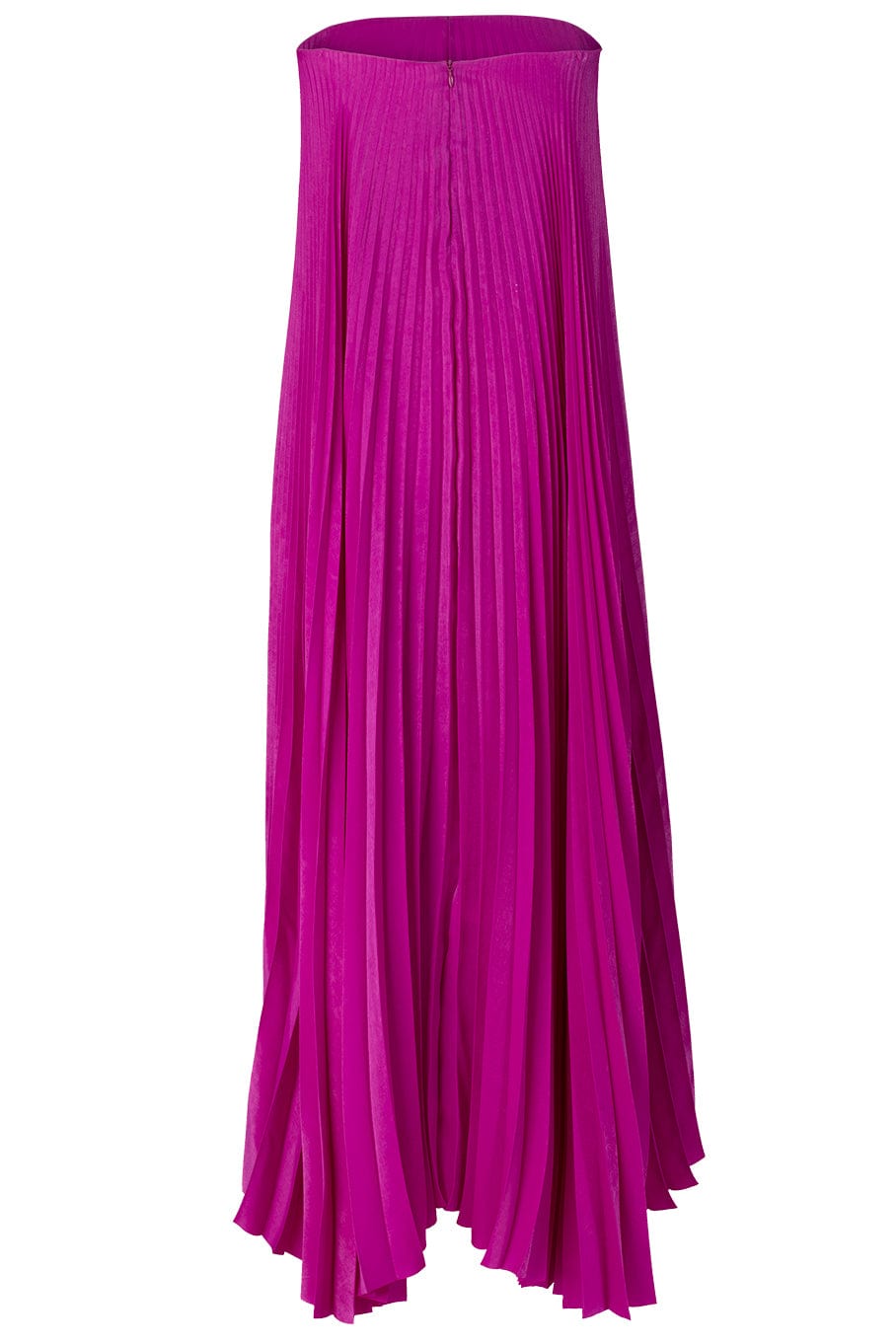 SARA BATTAGLIA-Plisse Strapless Dress-