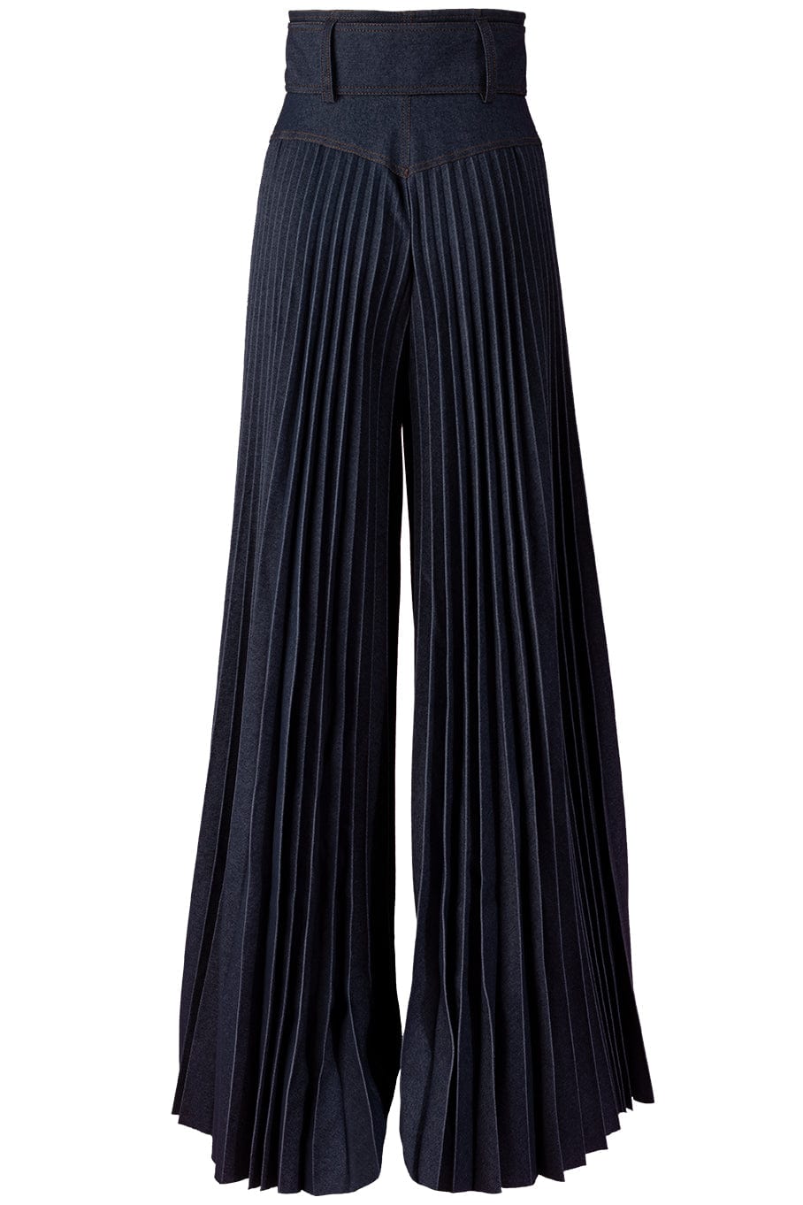SARA BATTAGLIA-Haute Couture Wide Leg Jeans-