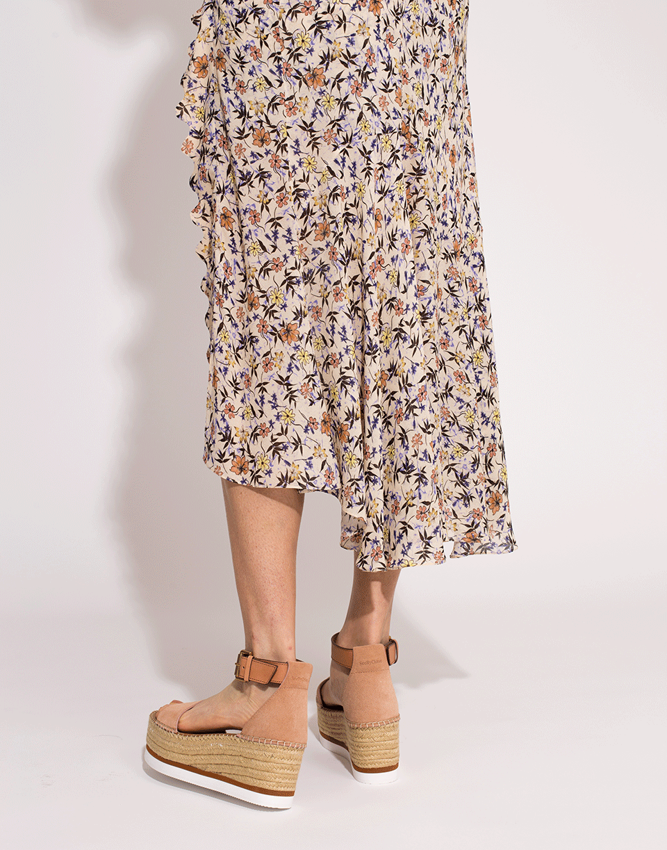 SEE by CHLOE-Glyn Suede Mid Wedge-