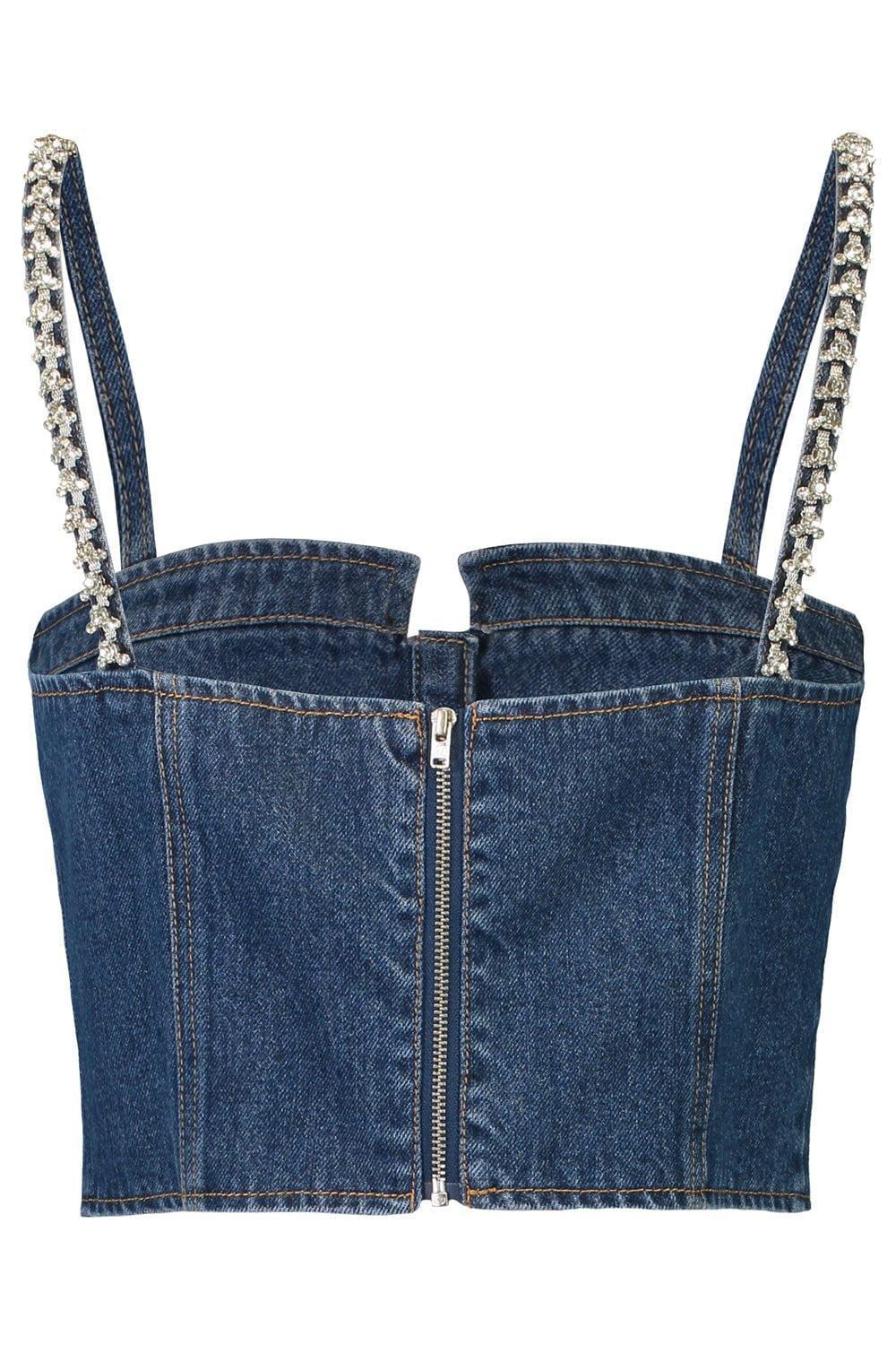 self-portrait-Diamante Top-