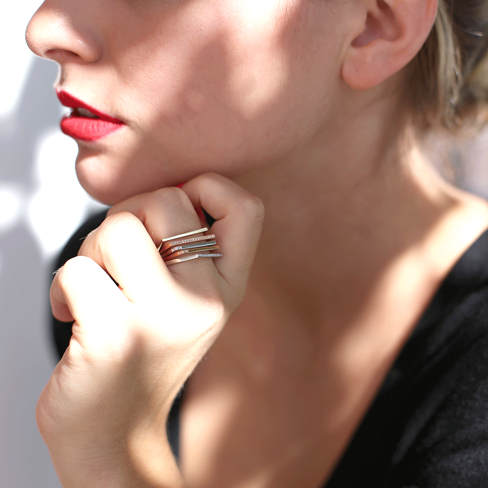 SHAY JEWELRY-Square Ring-ROSE GOLD