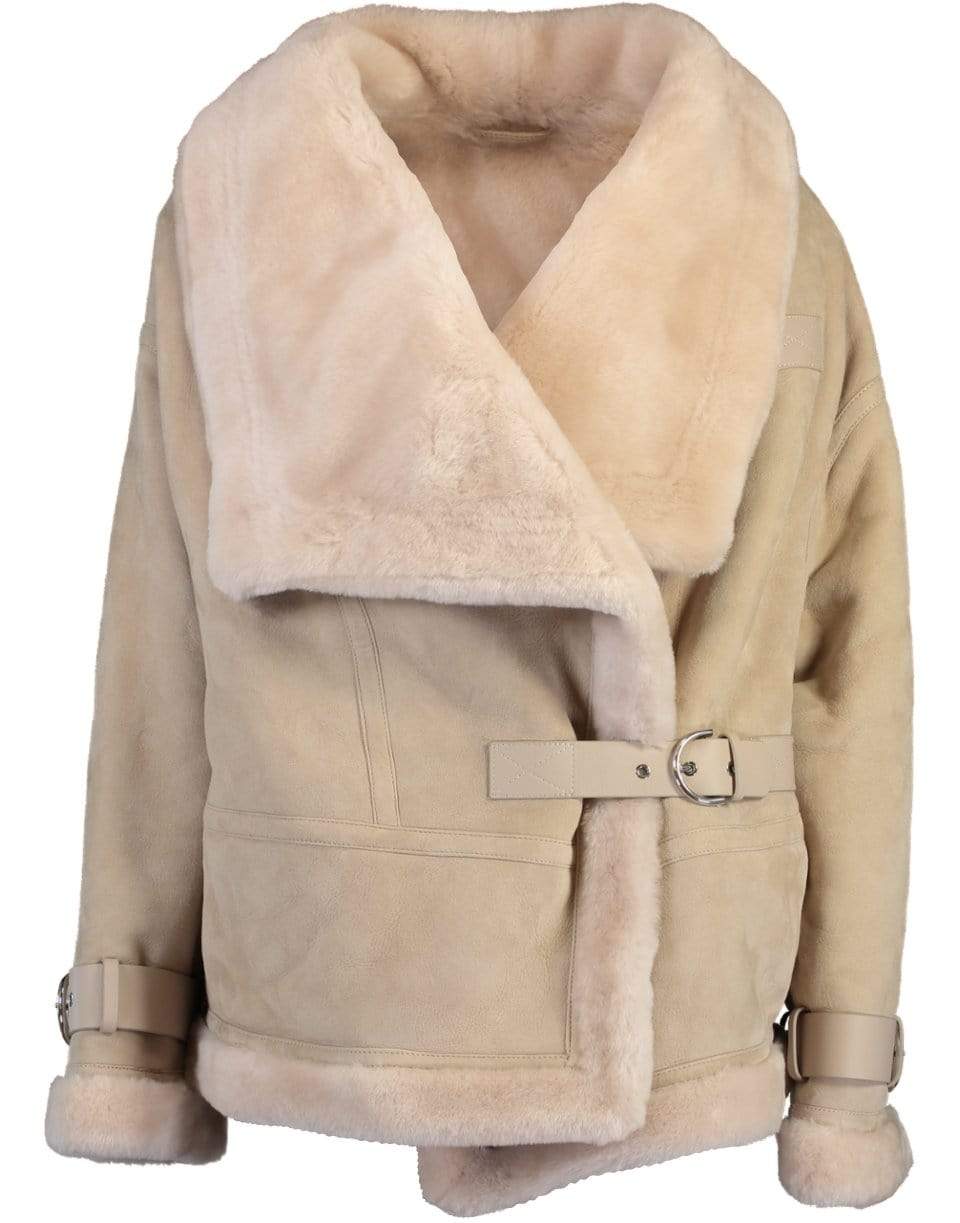 SHOREDITCH SKI CLUB-Darling Shearling Coat-