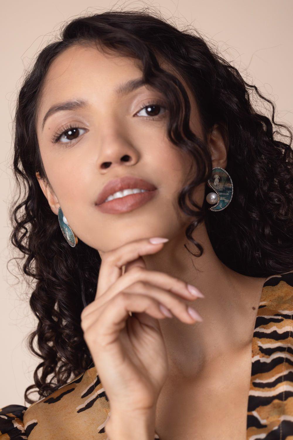 SILVIA FURMANOVICH-Ying Yang Rabbit Earrings-YELLOW GOLD